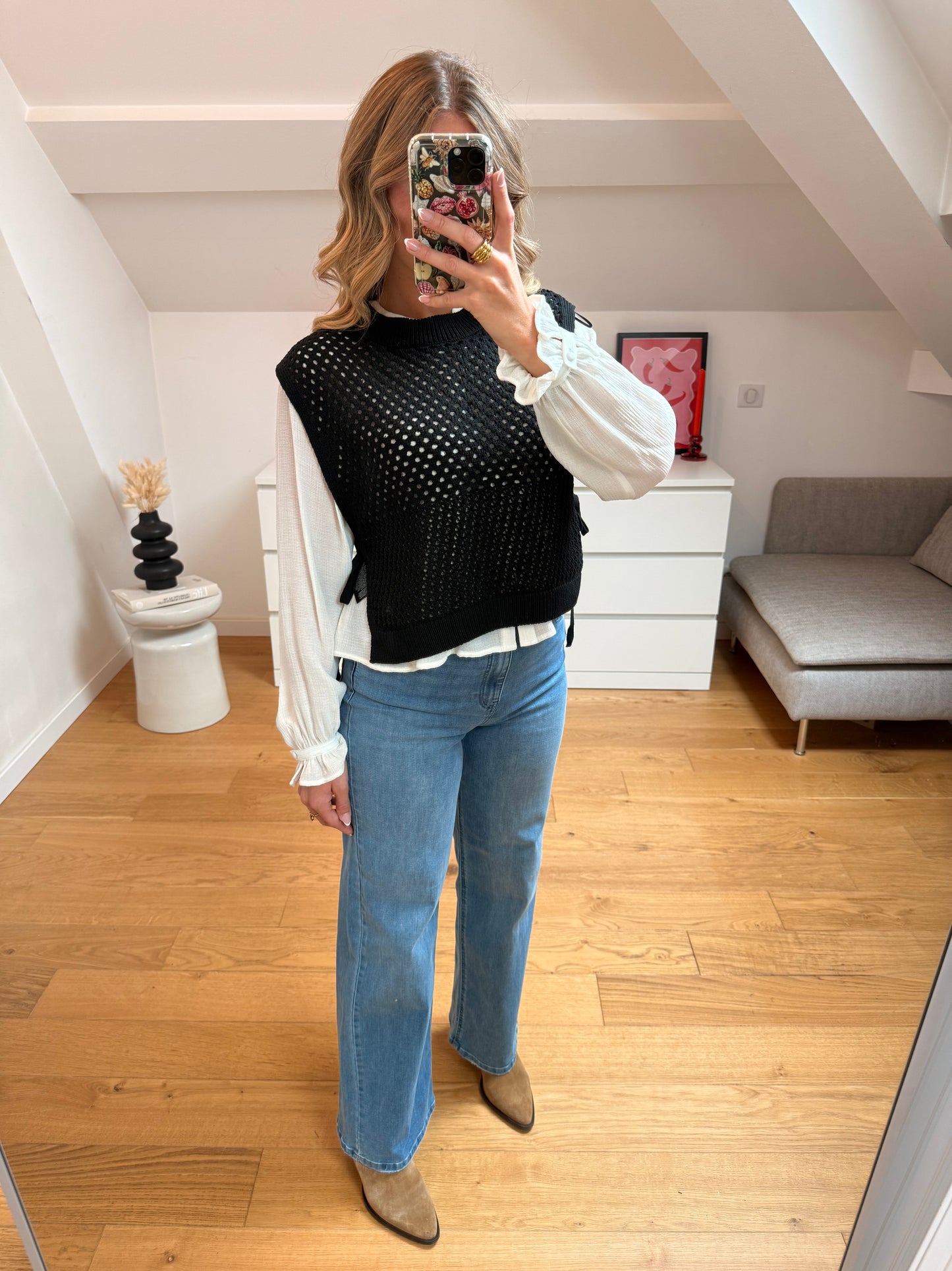 Gilet sans manches noir - Mona