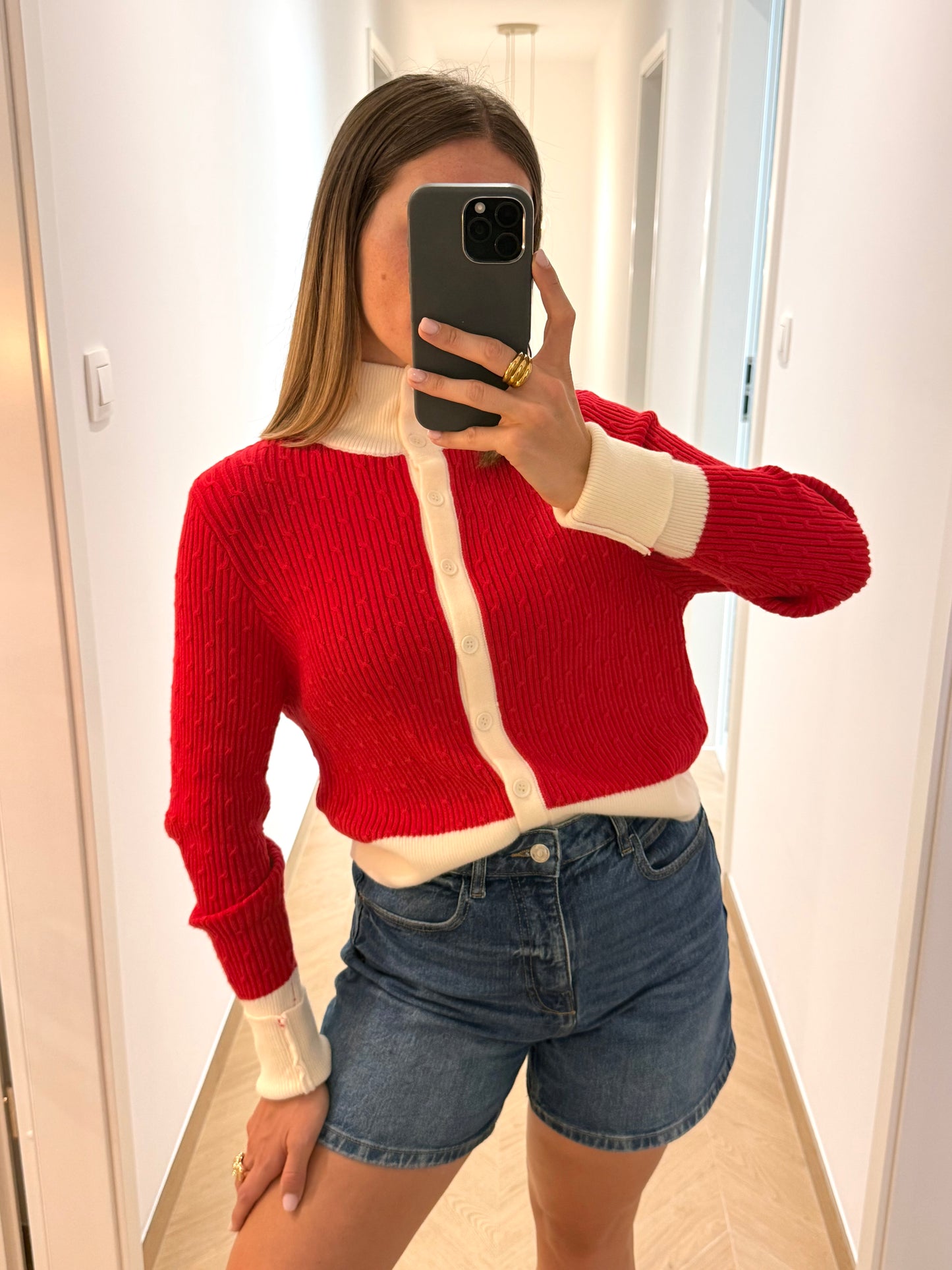 Gilet Manon - rouge