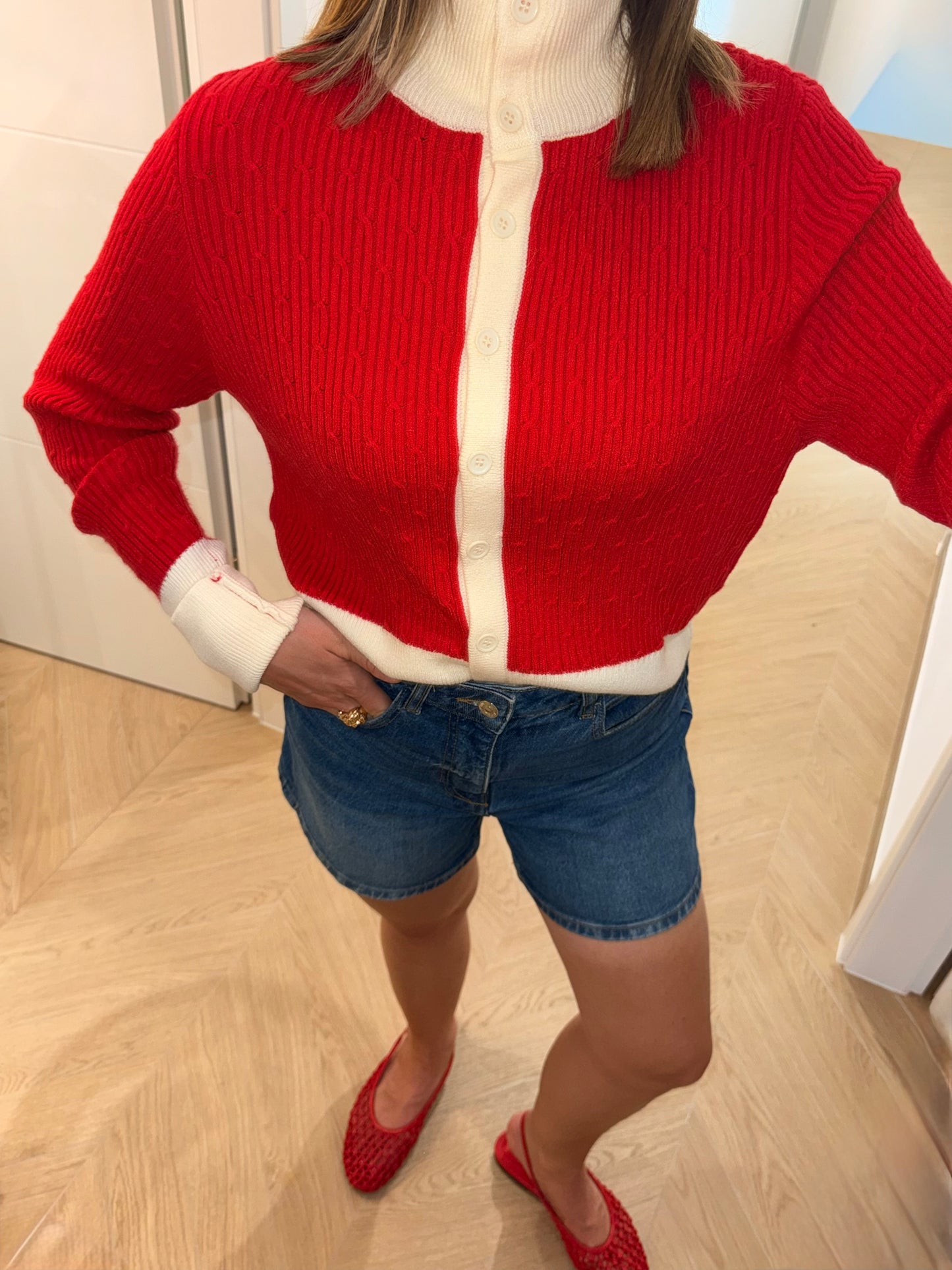 Gilet Manon - rouge