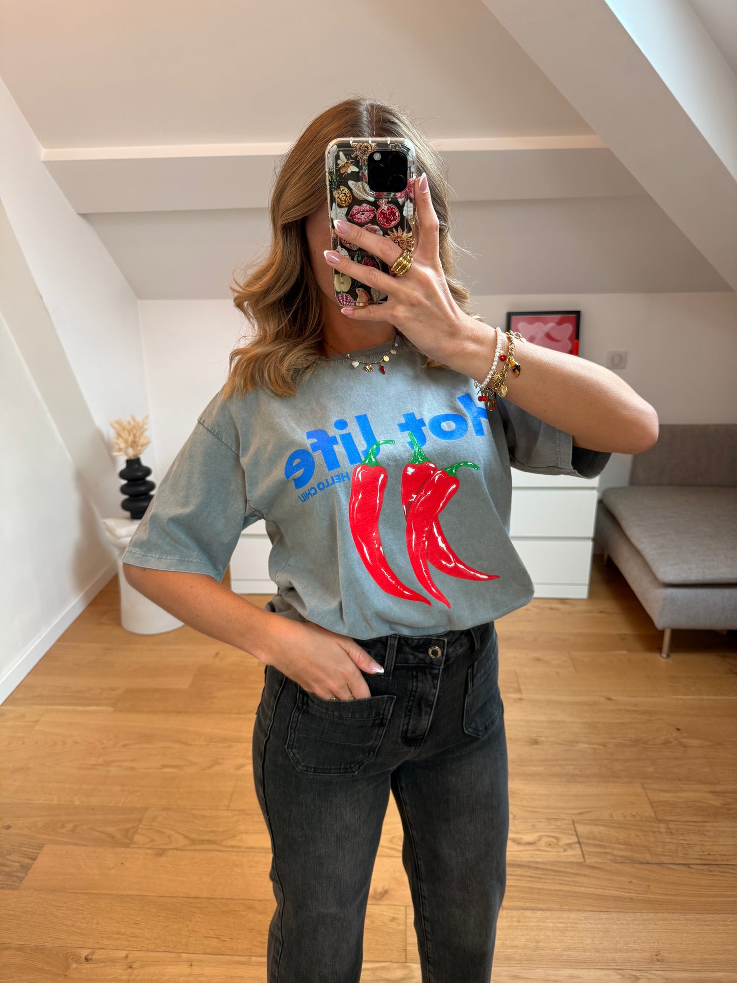 T-shirt Spicy - gris