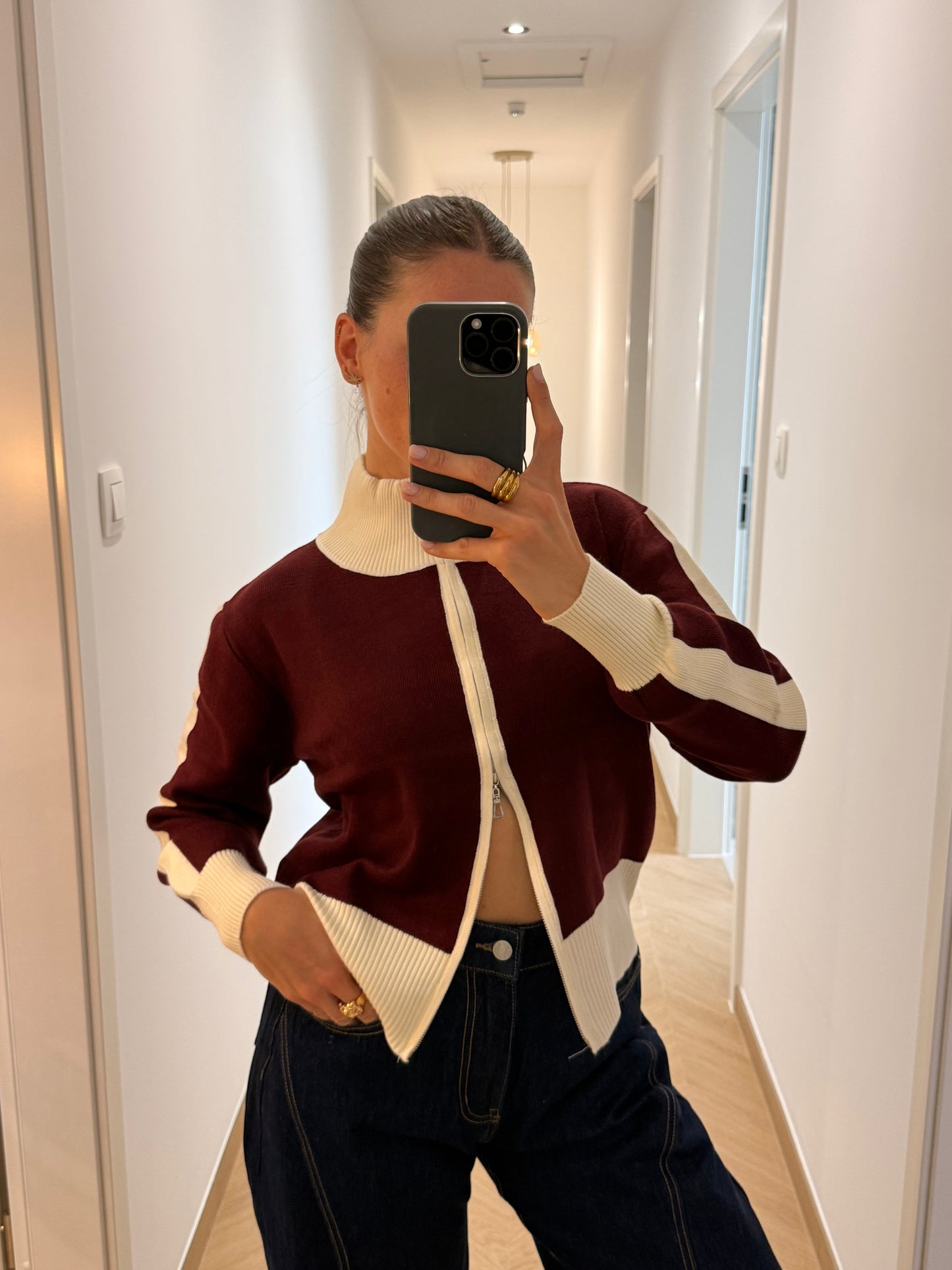 Gilet Clara - bordeaux