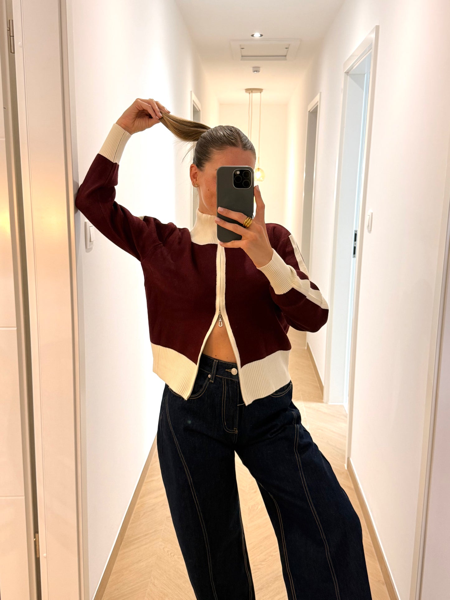 Gilet Clara - bordeaux