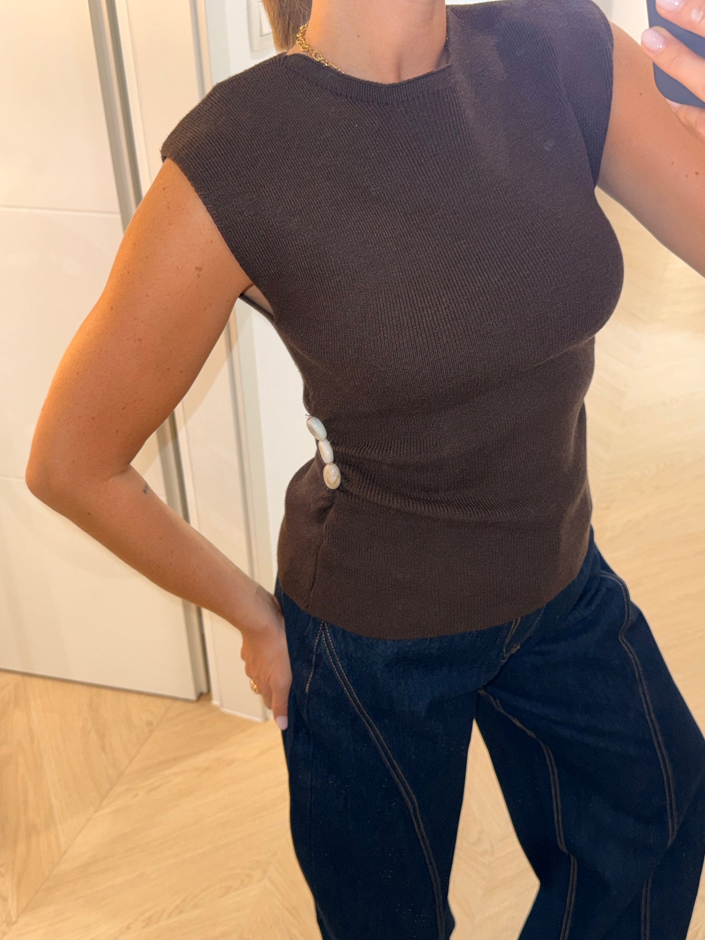 Top Margot - marron