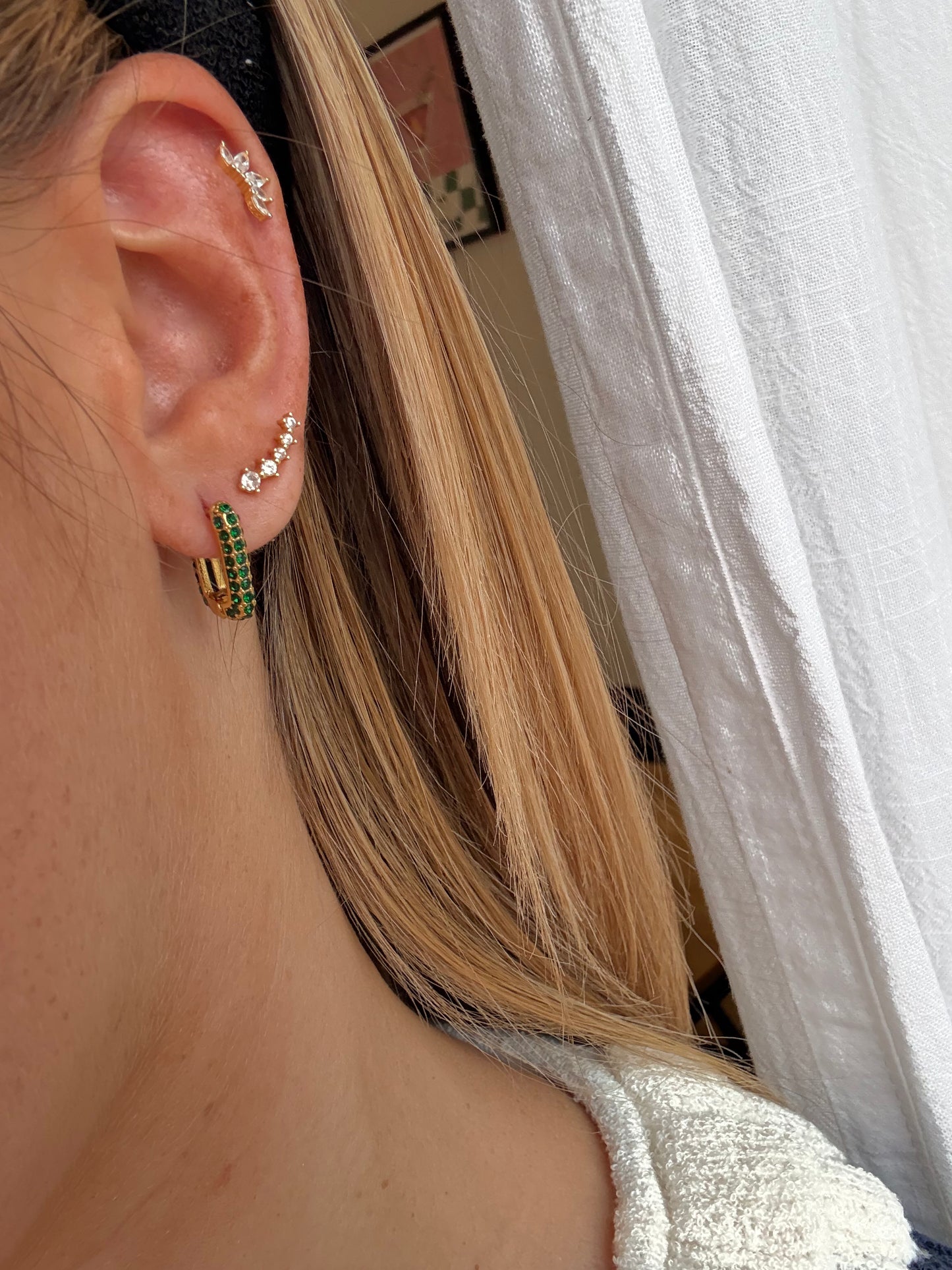 Boucles d'oreilles Rokia - vertes