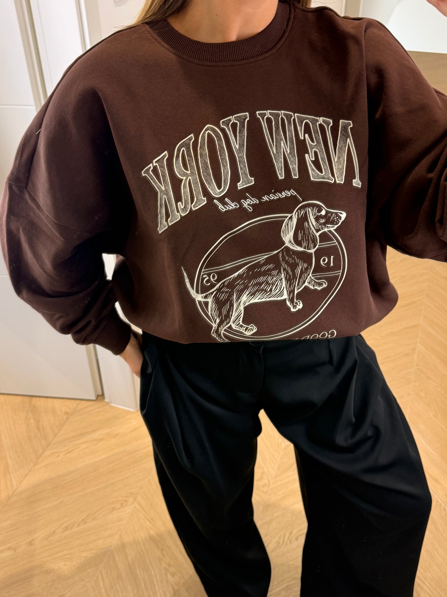 Pull Teckel - marron