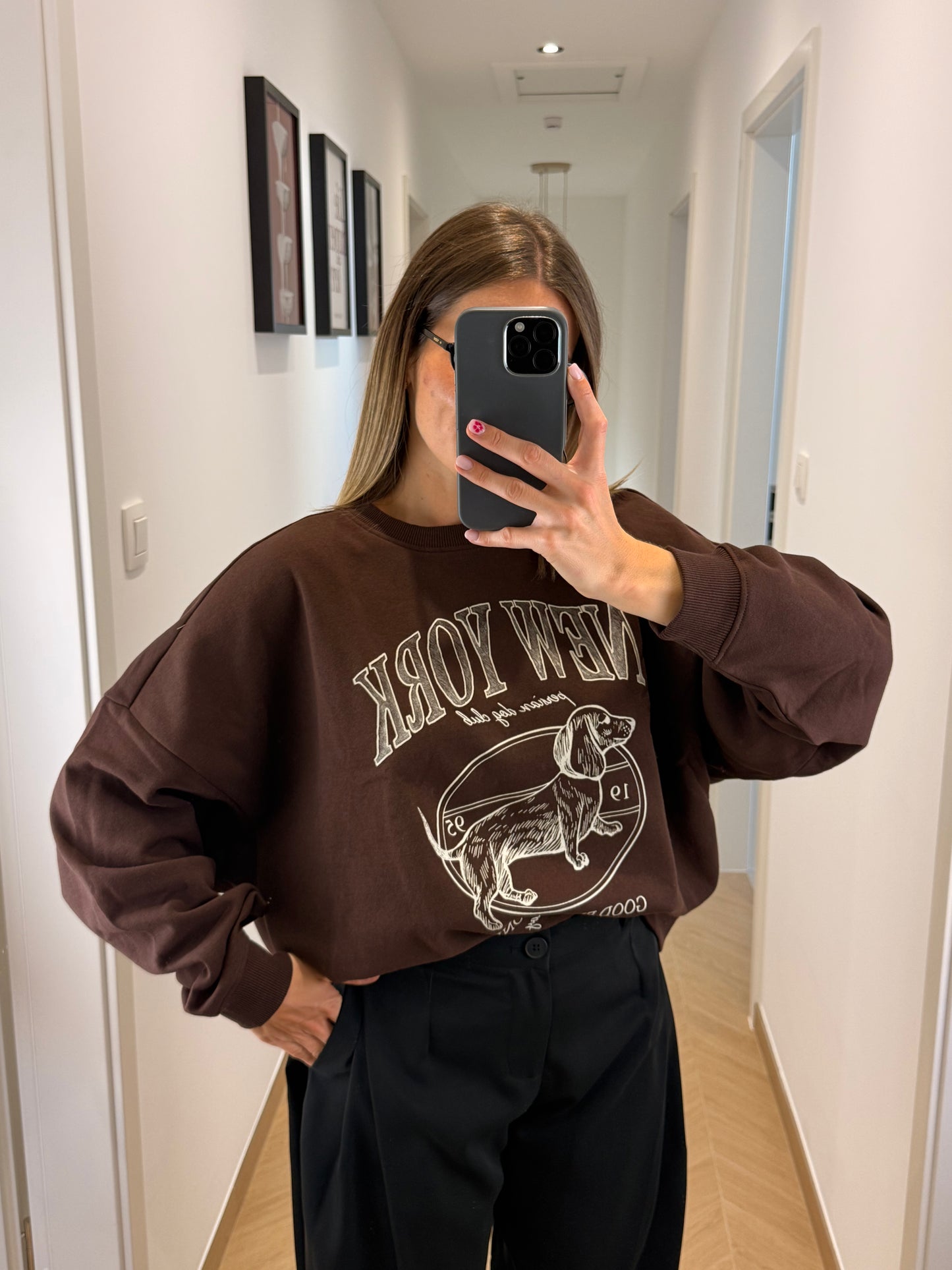 Pull Teckel - marron