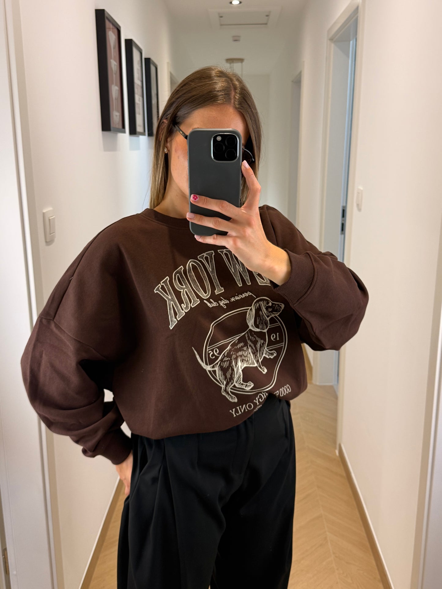 Pull Teckel - marron
