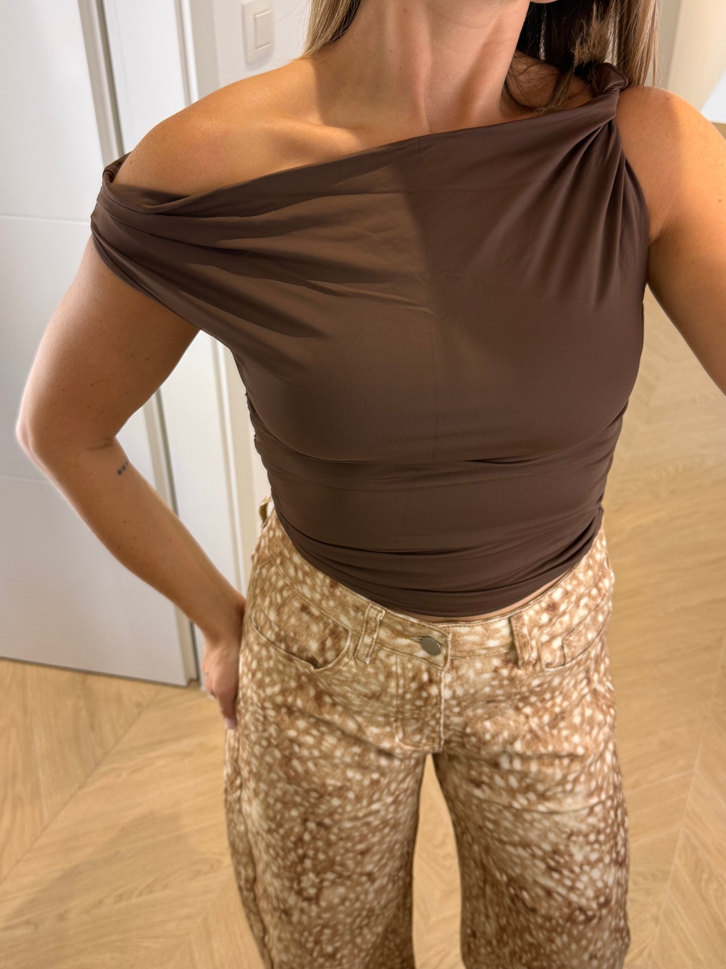 Top Clarysse - marron