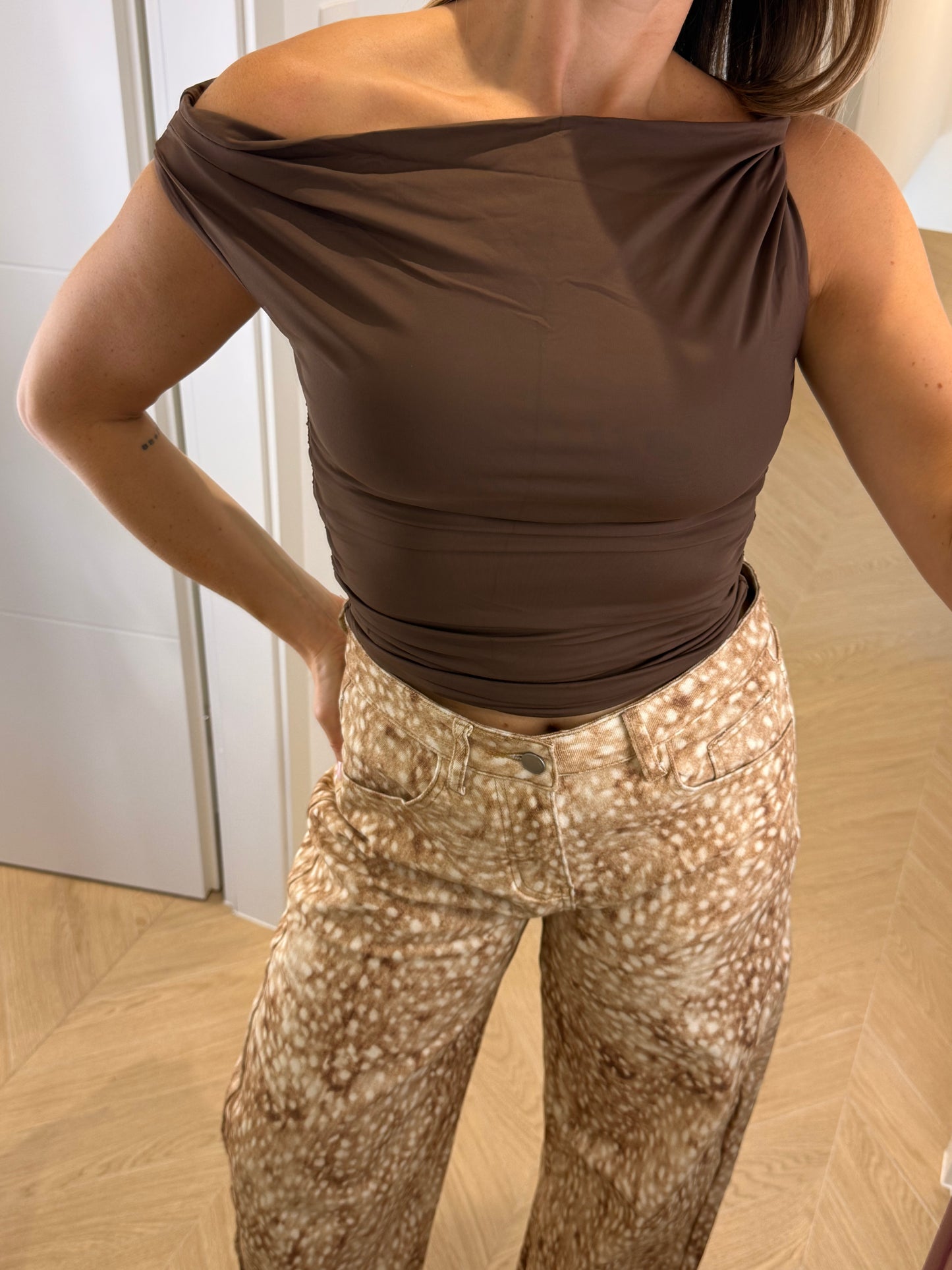 Top Clarysse - marron