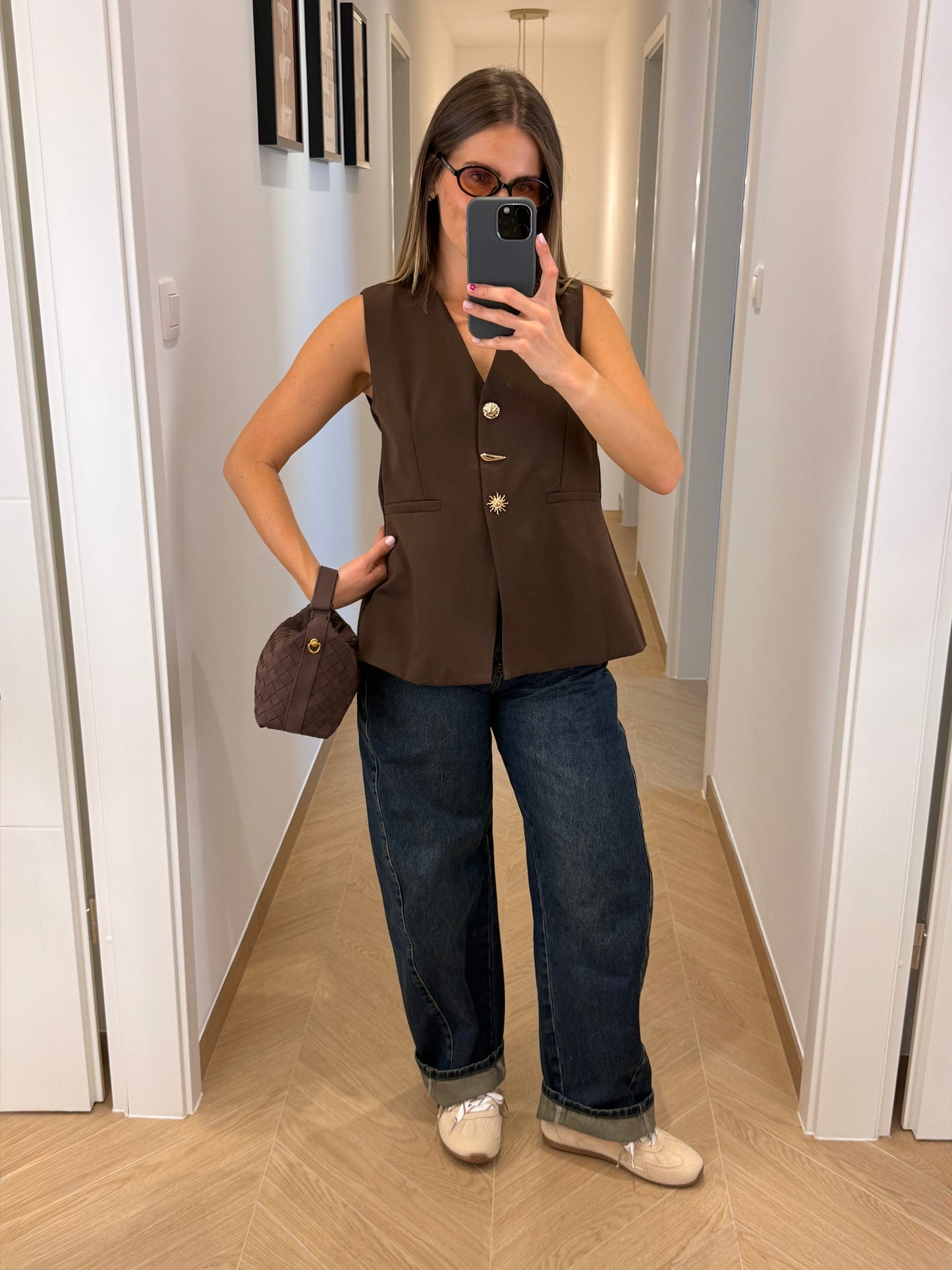 Blouse Lou - marron