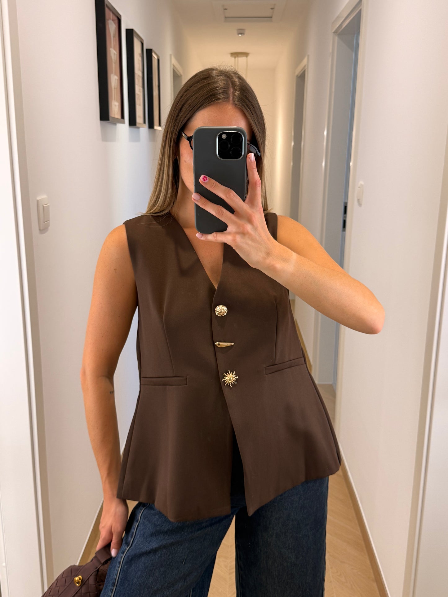 Blouse Lou - marron