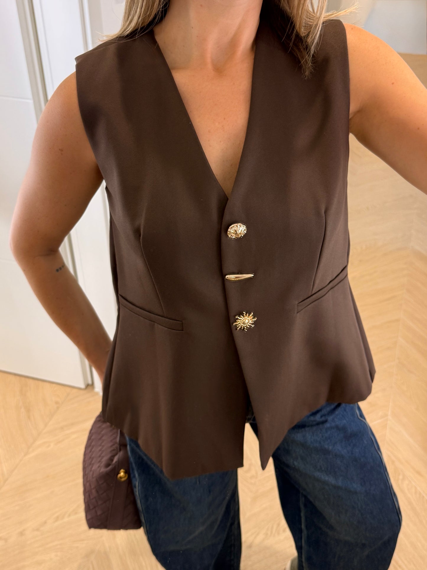 Blouse Lou - marron