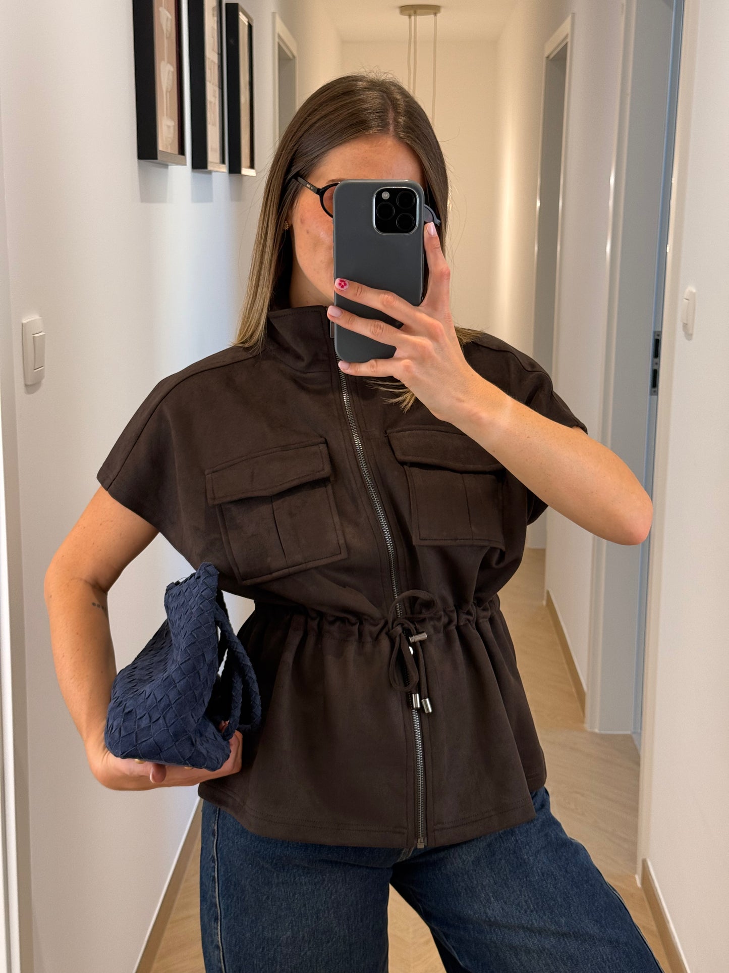 Veste sans manches - marron