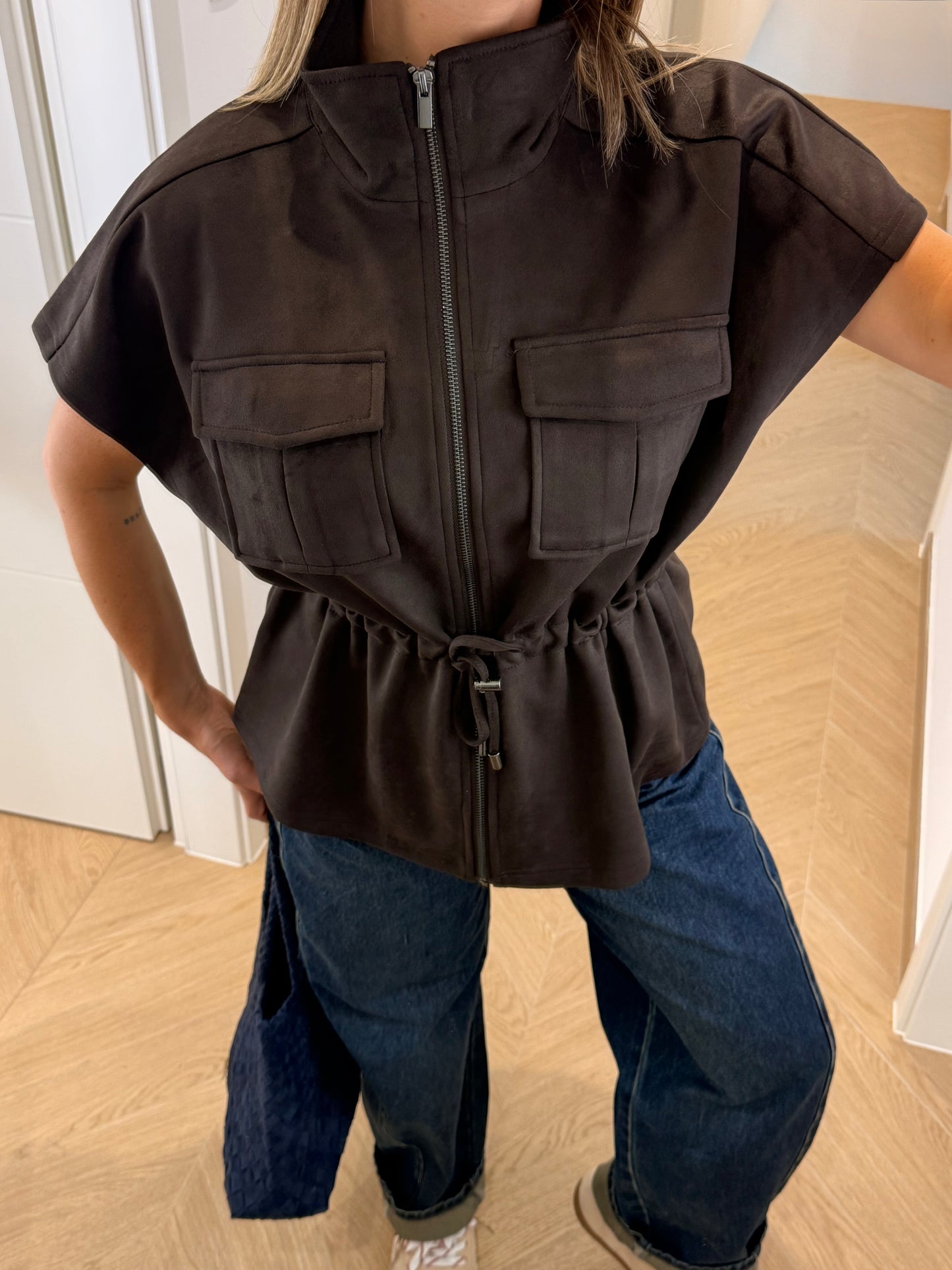 Veste sans manches - marron