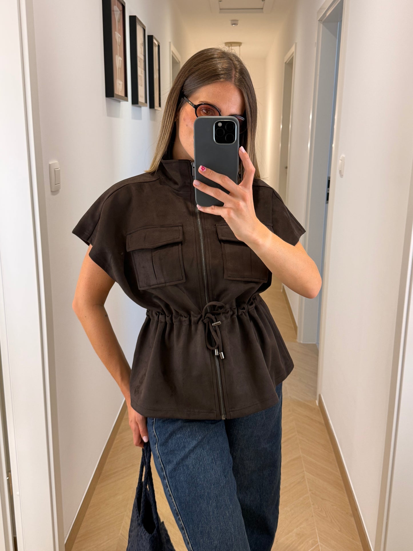Veste sans manches - marron
