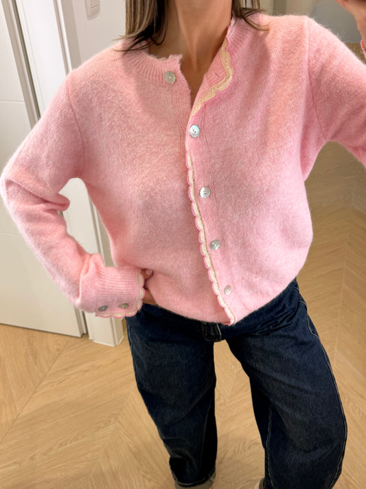 Gilet Yasmine - rose