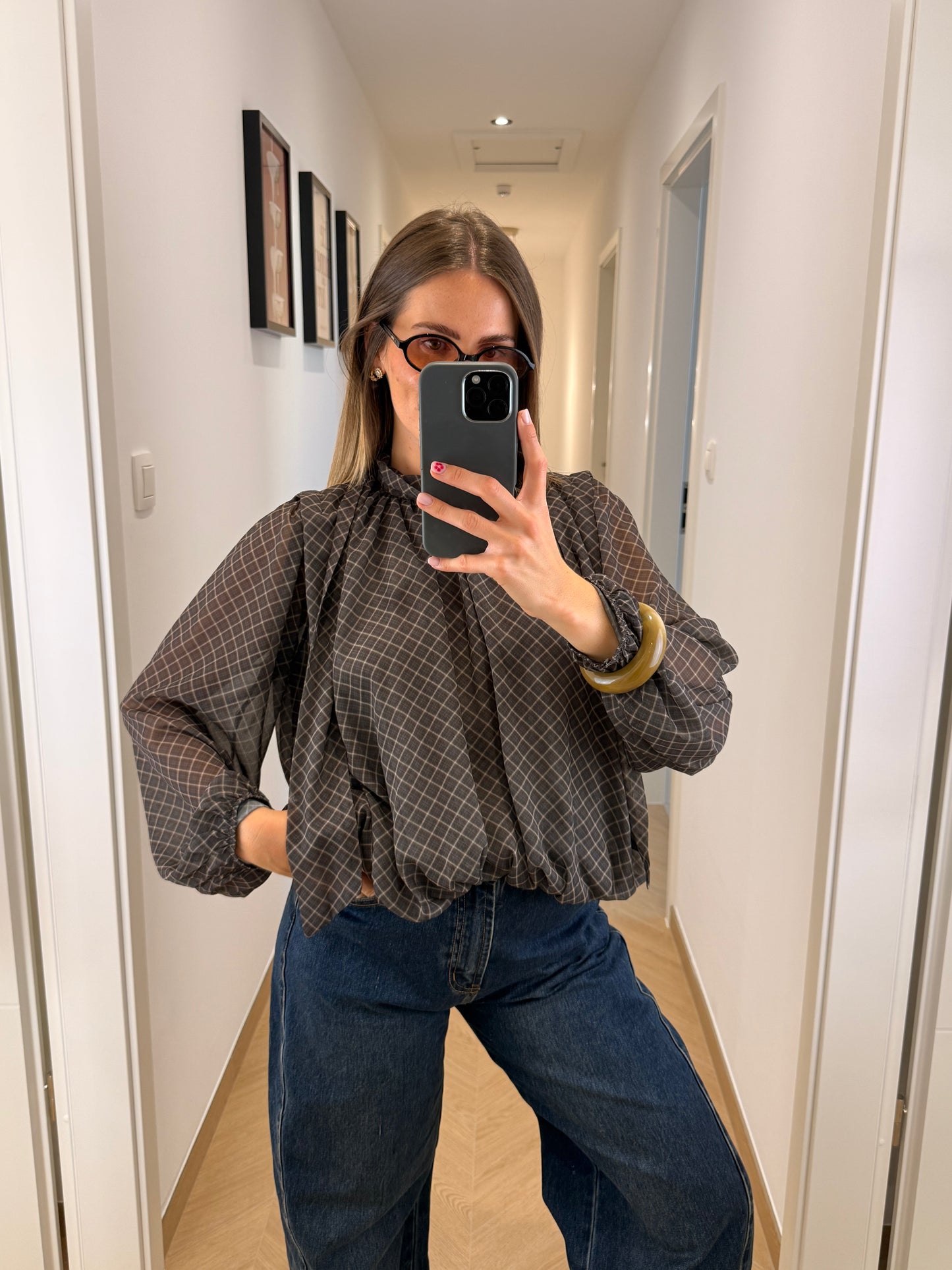 Blouse Stéphanie - marron