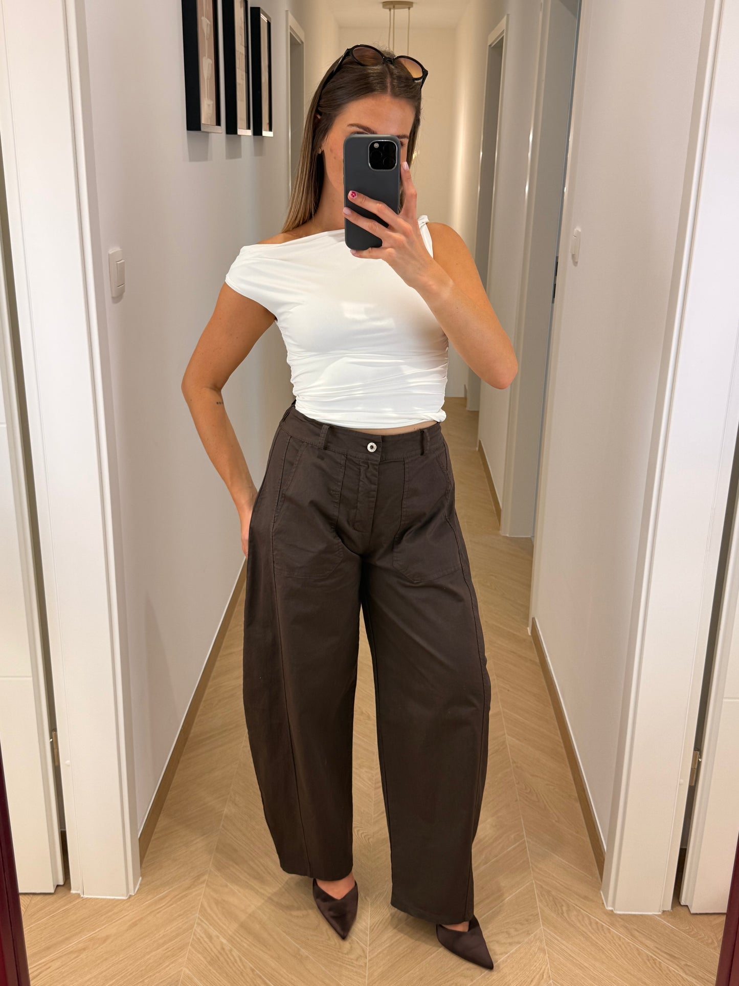 Pantalon Eva - marron