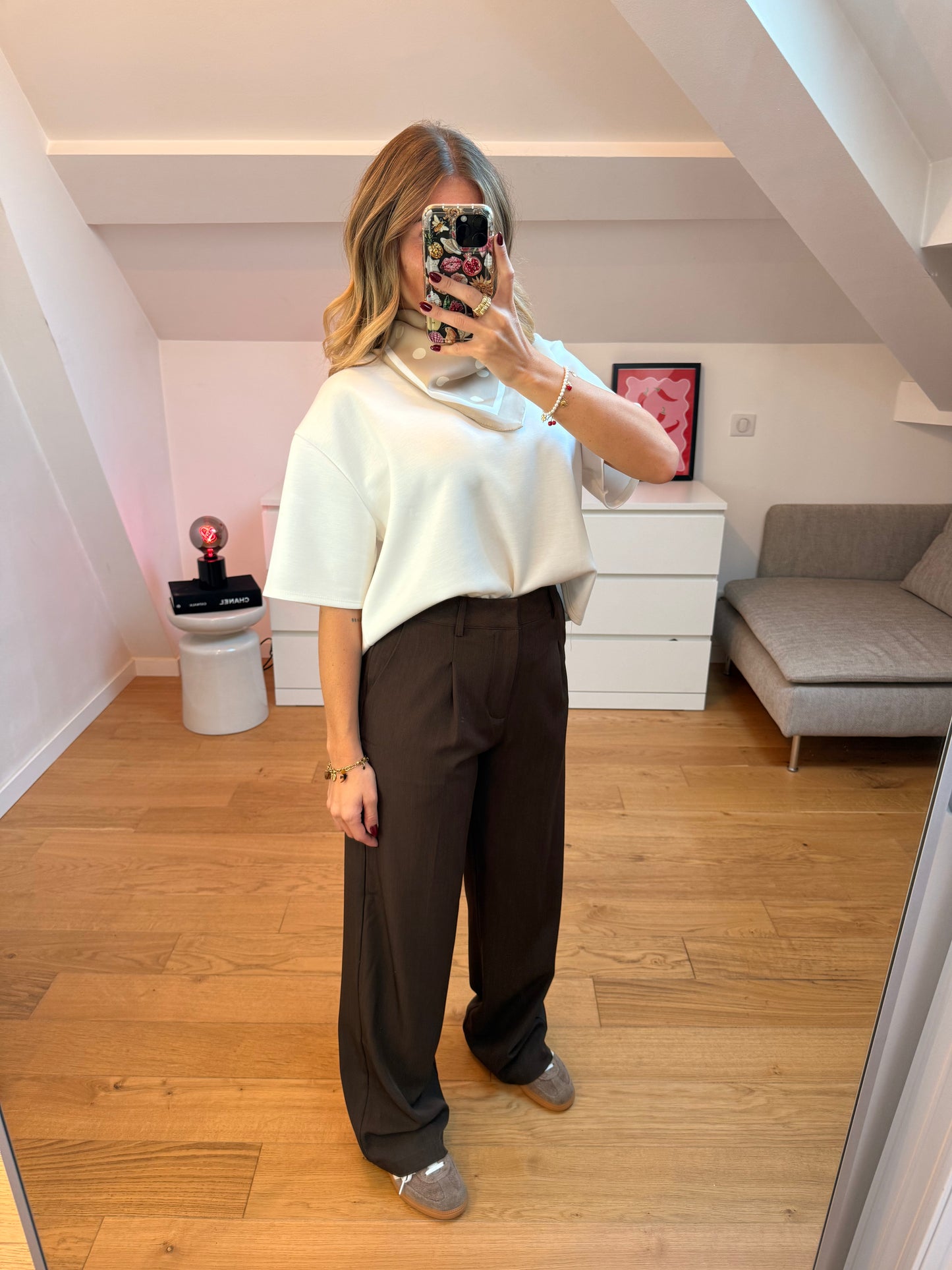 Pantalon fluide Abie - marron