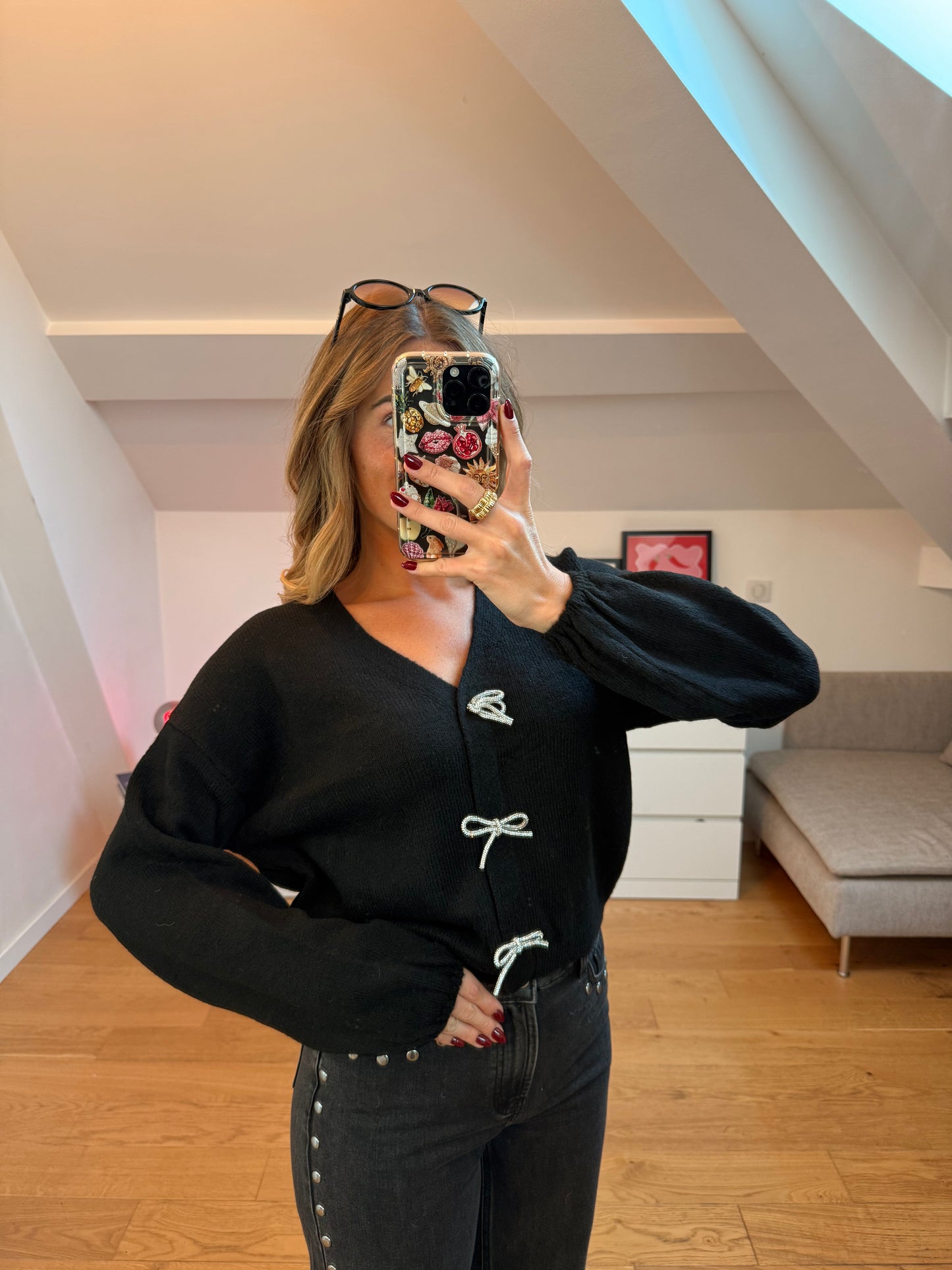 Cardigan Noelia - noir