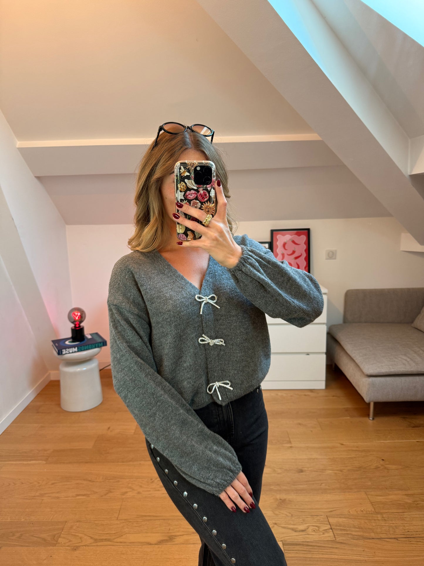 Cardigan Noelia - gris