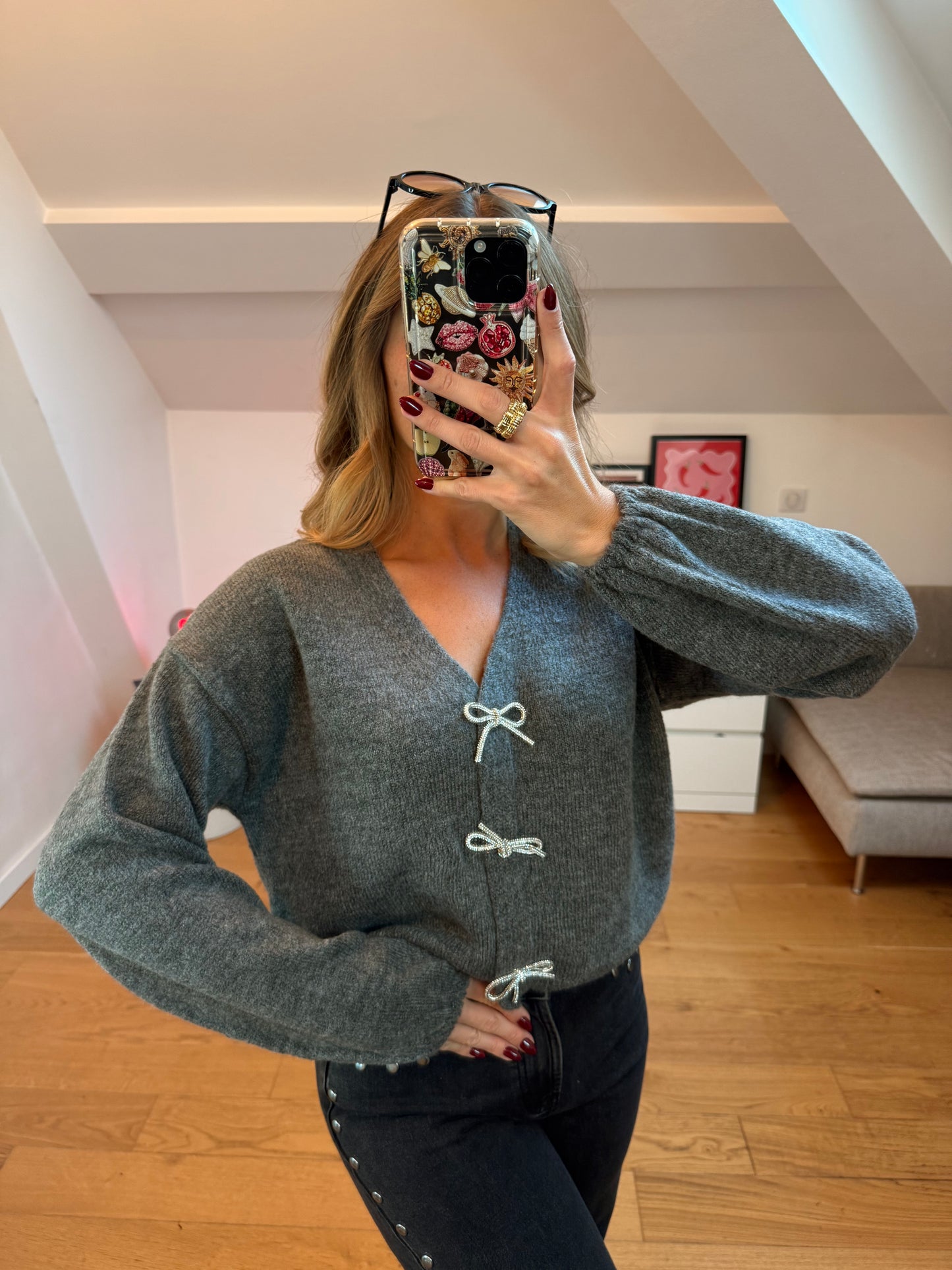 Cardigan Noelia - gris