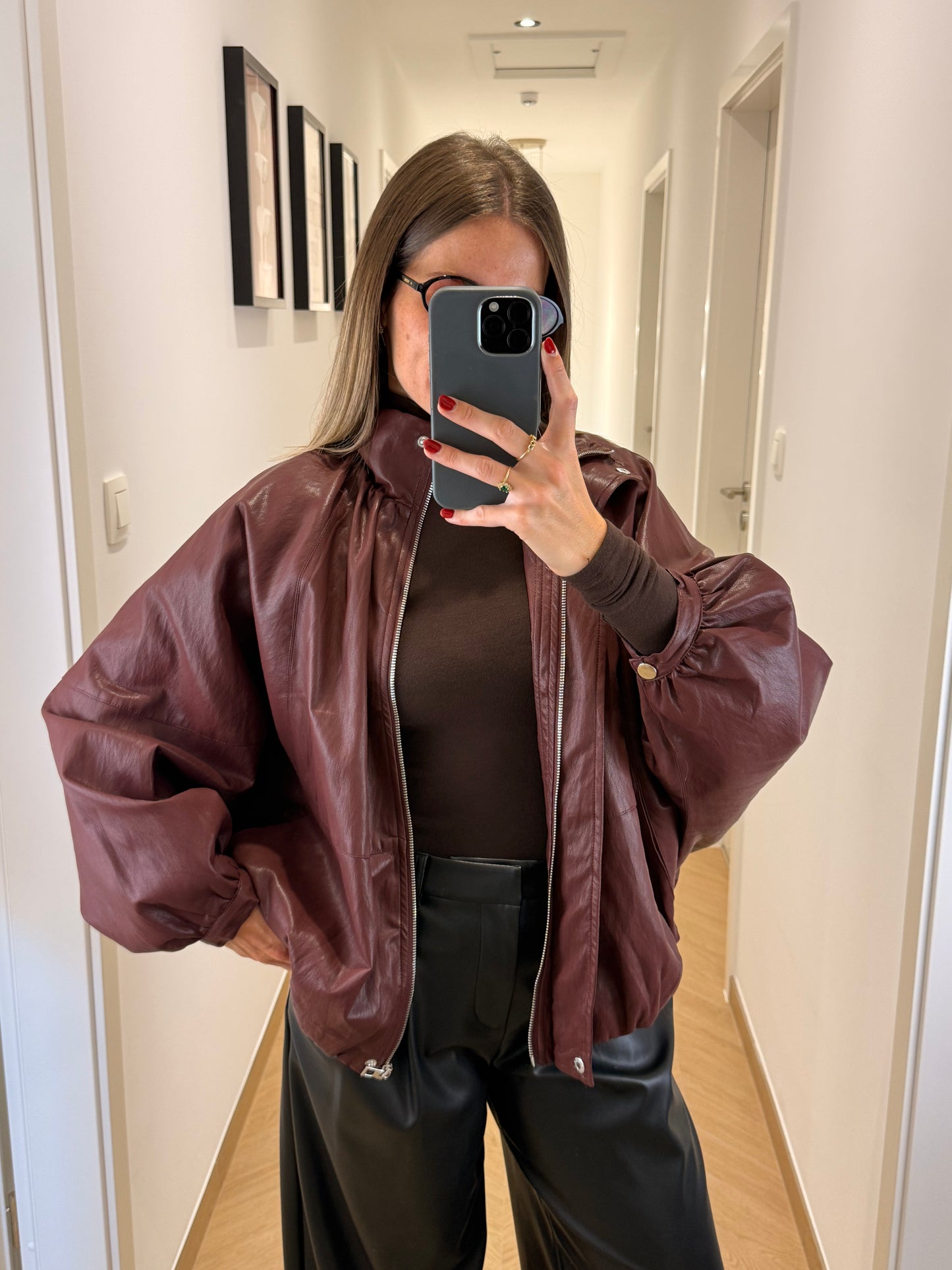 Veste Lou - bordeaux
