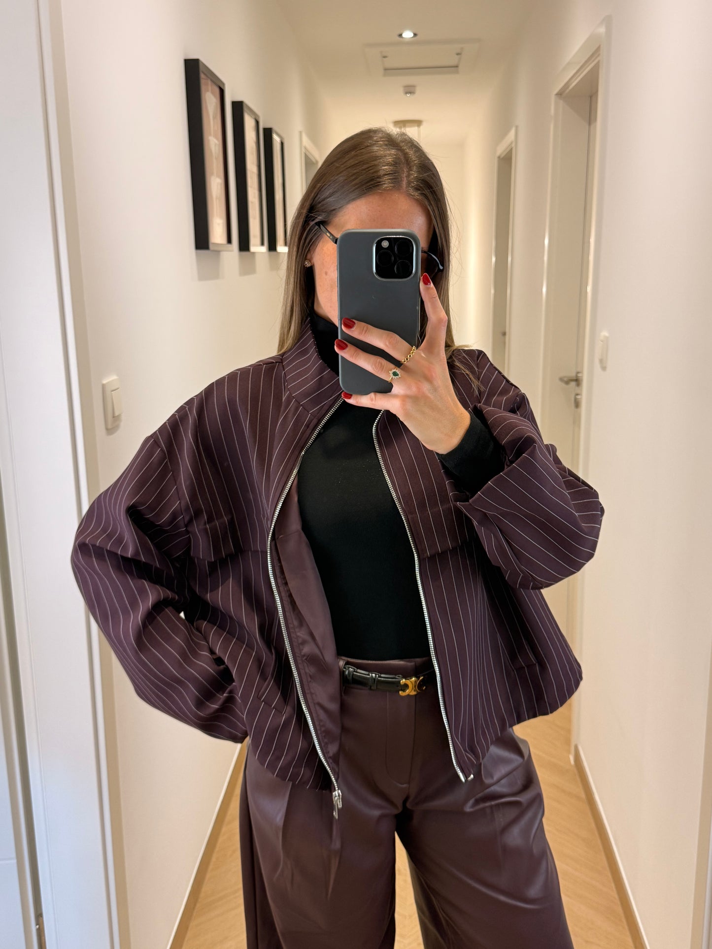 Veste Renée - bordeaux