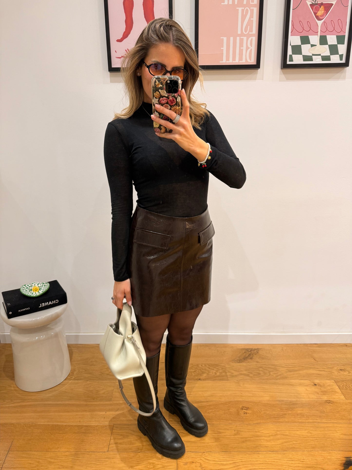 Jupe Luce - bordeaux