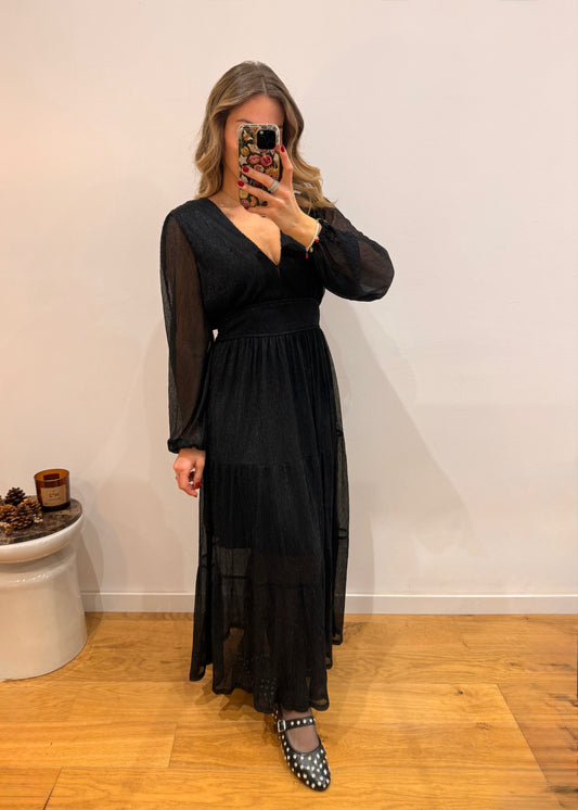 Robe longue Elara - bleu