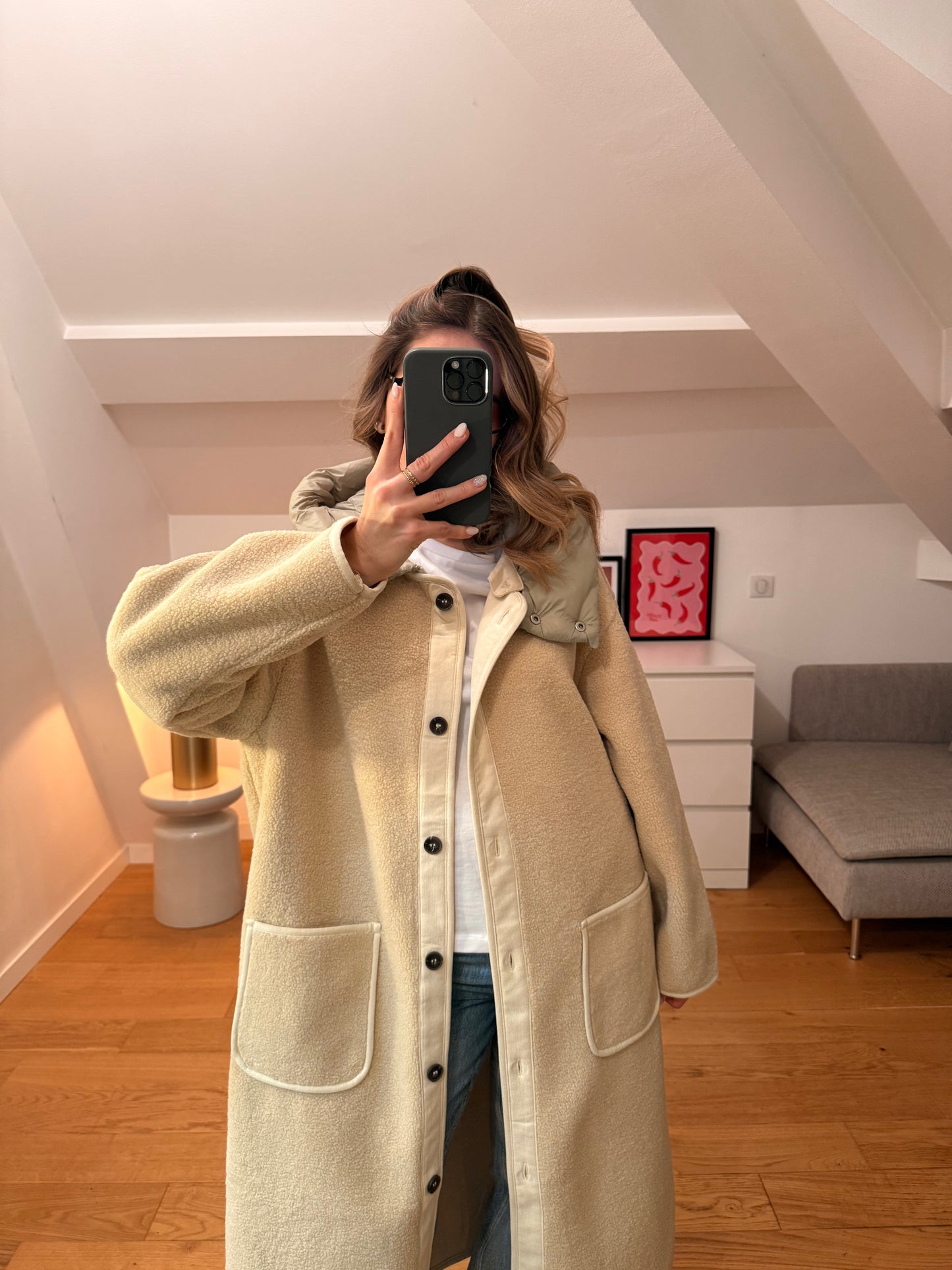 Manteau Alo  - crème