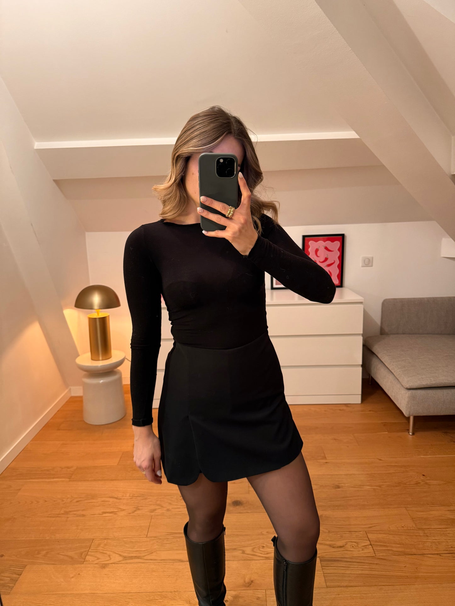 Jupe/short Eve - noir