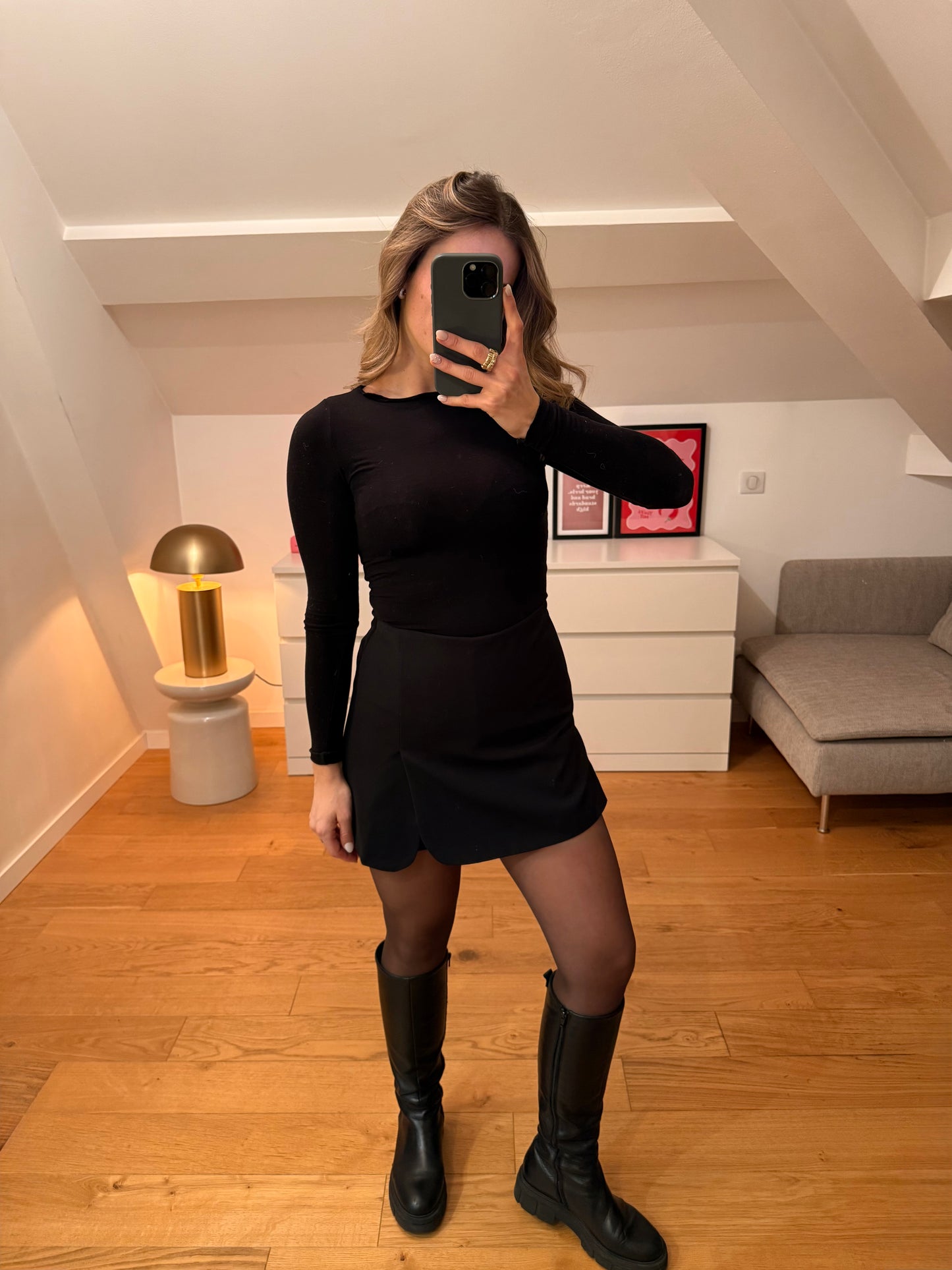 Jupe/short Eve - noir